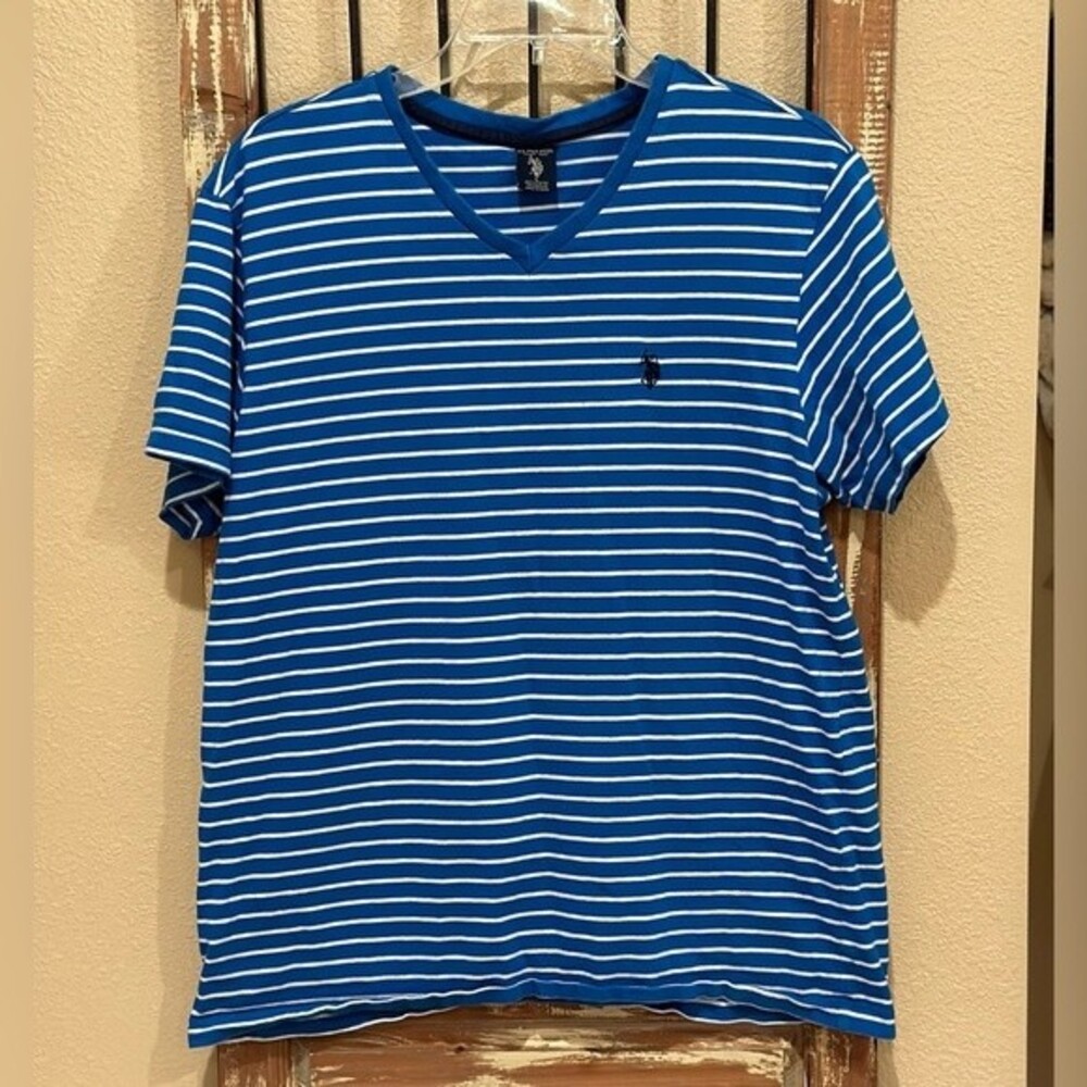 U.S. Polo Assn. Blue And White Striped